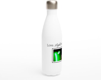 Throat Chakra Healing, Stainless Steel Water Bottle. Light Language Transmission for Continuous Release