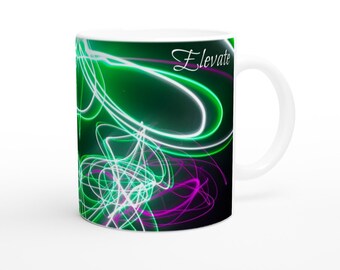 Inner Child Connection Series, 'Elevate.' Reiki, Star Energy. 11oz Ceramic Mug plus Healing Meditation