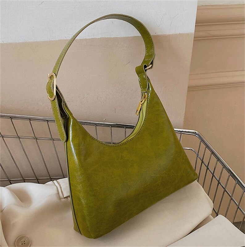 Vintage Soft Leather Shoulder Bag Extremely Simple Shoulder Etsy Schweiz