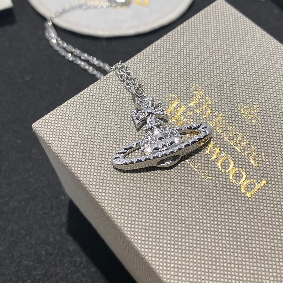 Vivienne Westwood Punk Rivet Saturn Necklace Charm Necklace Etsy