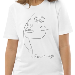 I WANT MAGIC organic cotton t-shirt /minimalist shirt /woman tshirt