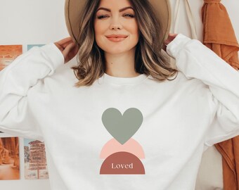 Sudadera AMADA, Sudadera De Mujer, Sudadera Cómoda, Sudadera Estética, Camisa Gráfica, Sudadera De Cuello Redondo