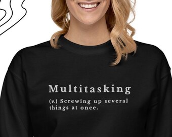 Embroidered Sweatshirt with sarcastic and funny saying, Minimalist Sweatshirt, Wifey sweatshirt, Quote sweatshirt, Cool Shirt