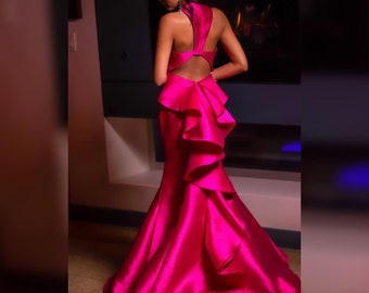 Bright Pink Formal Gown
