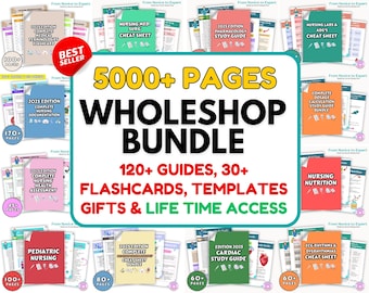 Nursing School Notes 3000+ Pages, Nursing Notes, Nursing Bundle, Nursing Study Guide, Nurse Notes, Nursing Essentials ,Med Surg,Pharmacology