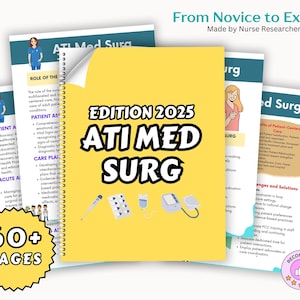 Get a Level 2 or Higher! Adult Medical Surgical ATI CMS Comprehensive Review Study Guide, ATI Med Surg, Medical Surgical, Nursing Notes