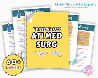 Get a Level 2 or Higher! Adult Medical Surgical ATI CMS Comprehensive Review Study Guide, ATI Med Surg, Medical Surgical, Nursing Notes