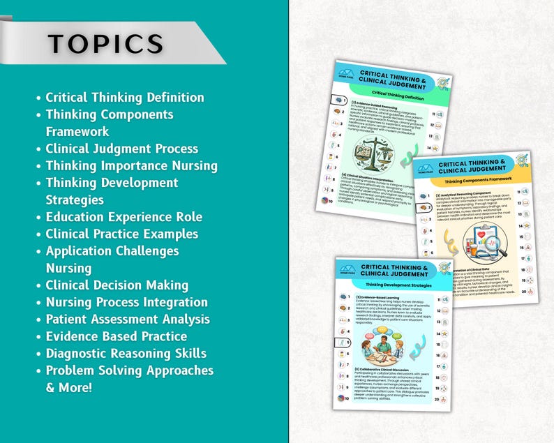Nursing School Study Guide – Critical Thinking Review, Hyperlinked 2026 ...
