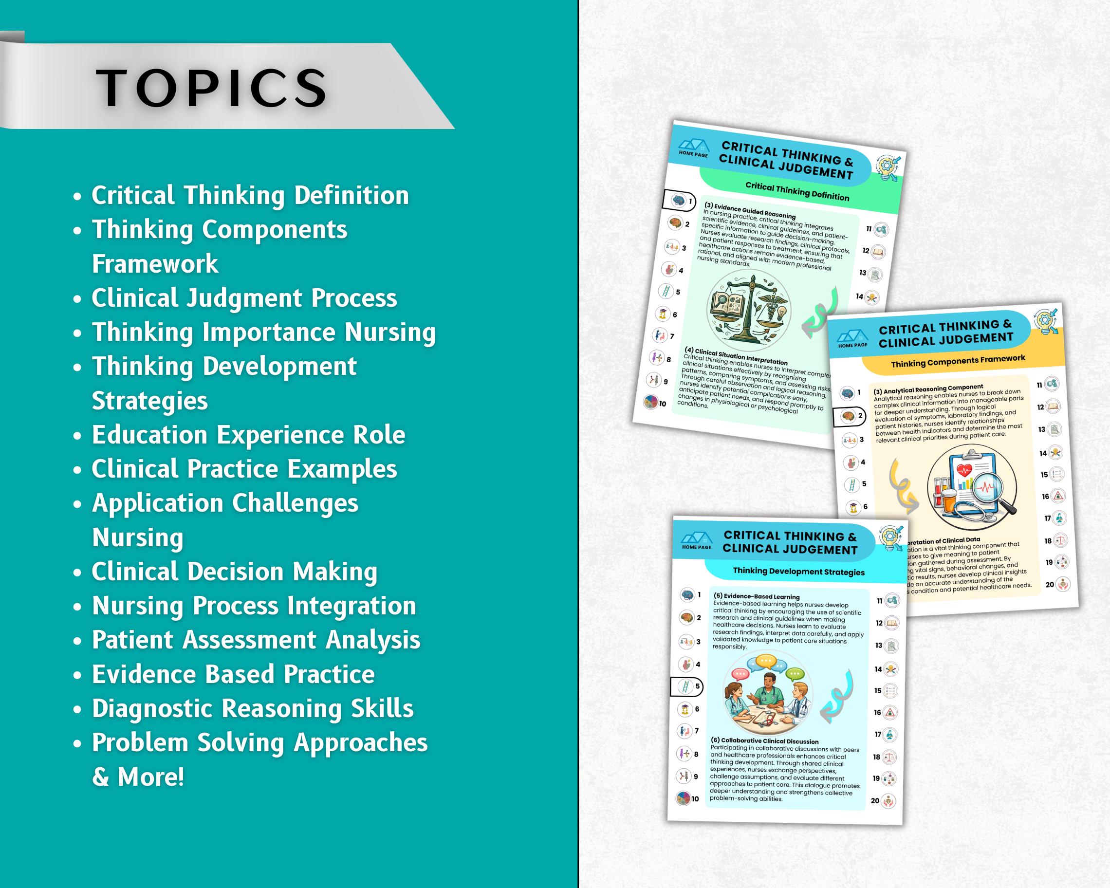 Nursing School Study Guide – Critical Thinking Review, Hyperlinked 2026 ...