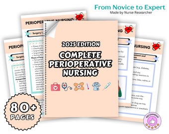PERIOPERATIVE NURSING Note Pack | Med Surg | Nursing School Notes | Digital iPad Notes