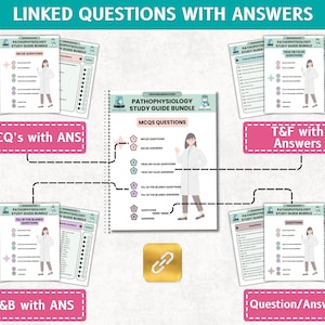 Pathophysiology Study Guide Bundle Hyperlinked, Pathophysiology Nursing, Nurse Notes, Nursing Bundle, Pathophysiology Notes, Nursing School image 3
