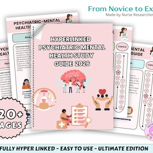 Mental Health Disorders Study Guide Hyperlinked, Psychiatric Nursing, Mental Health Notes, Eating Disorders, Nursing School Notes - 2025