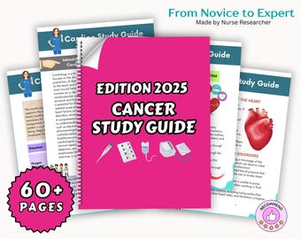 Cancer Nursing Notes 60+ Pages | Nurse Notes | Nursing Study Guide | Nursing Bundle | Cervical Cancer | Breast Cancer | Nursing School Notes