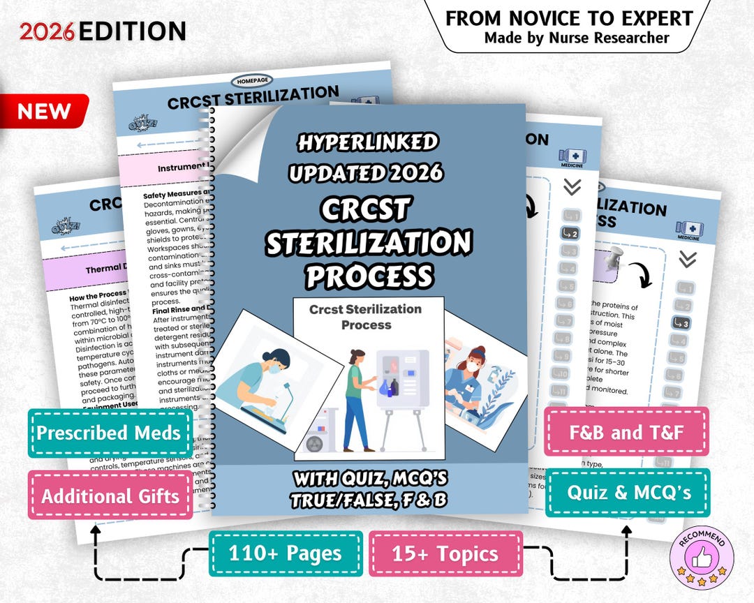 CRCST Sterilization Process – 2026 Edition, Sterile Processing & SPD ...