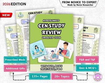 CEN-Review-Leitfaden 2026, 20+ Themen, Meds & Mnemotechnik, Hyperlink (PDF)