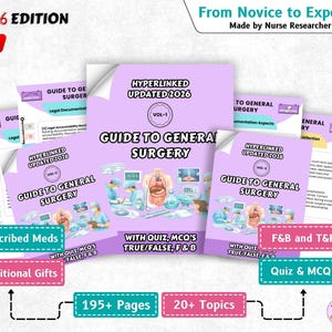General Surgery Study Guide, 2026 Edition, Nursing Notes (Digital Download)