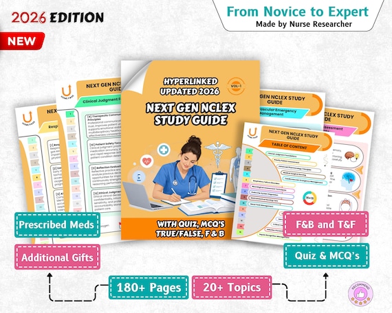 Next Gen NCLEX Study Guide 2026, Ultimate NCLEX Study Guide For the New Nclex, rn, rpn, lpn, lvn PDF