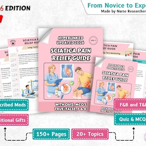 Sciatica Pain Relief Guide: 150+ Pages, 20+ Topics, Hyperlinked