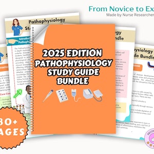 Pathophysiologisches Studienführer-Bundle mit 60+ Seiten, Pathophysiologie für die Pflege, Pflegehinweise, Pflegepaket, Pathophysiologie für die Pflegeschule