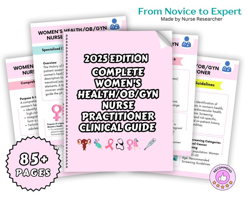 NP Women's Health OB Gyn Nurse Practitioner Quick Clinical Guide ...