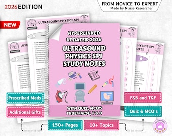 Echografie natuurkunde SPI studienotities, SPI-examen, natuurkundevraag, natuurkunde praktijkregistratiebeoordeling, echografie, echografie gehyperlinkt