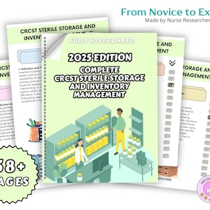 CRCST Sterile Storage and Inventory Management Study Guide, Sterile Processing  SPD Study Notes, Surgical Instruments, CBSPD Tech Review
