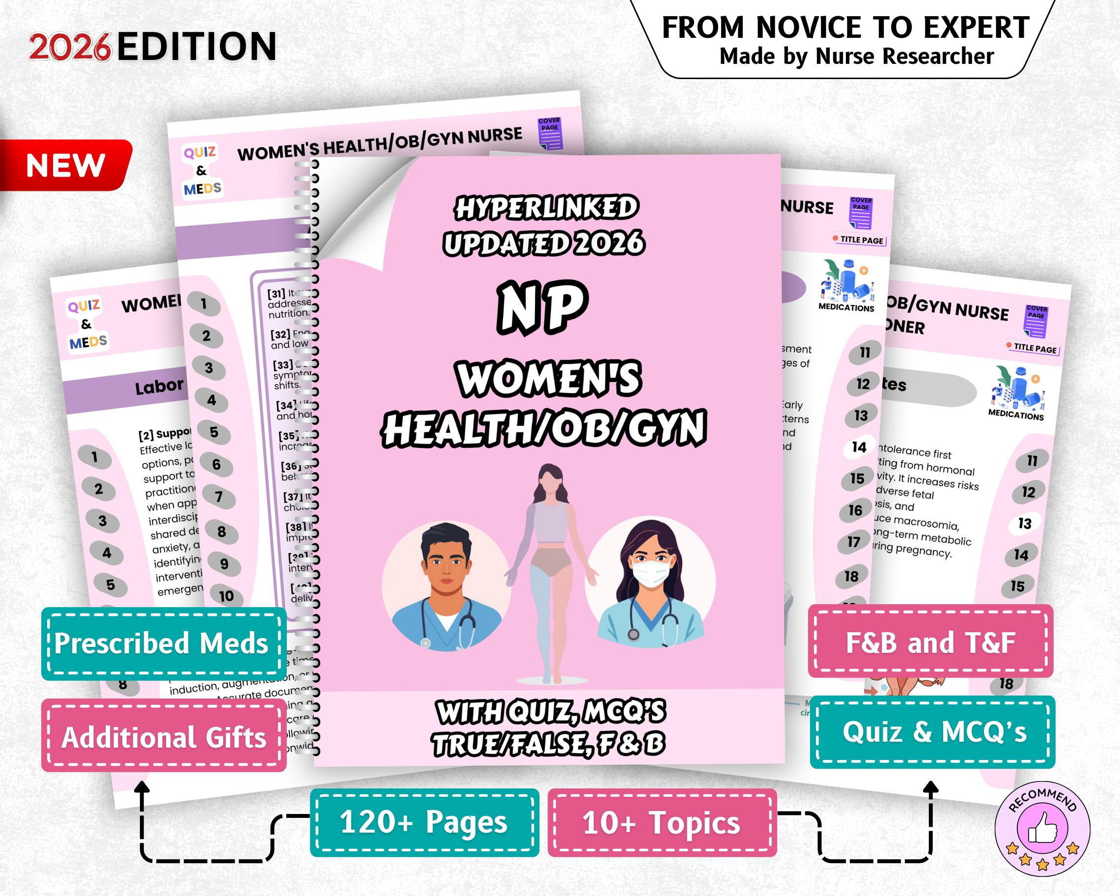NP Women's Health OB Gyn Nurse Practitioner Quick Clinical Guide ...