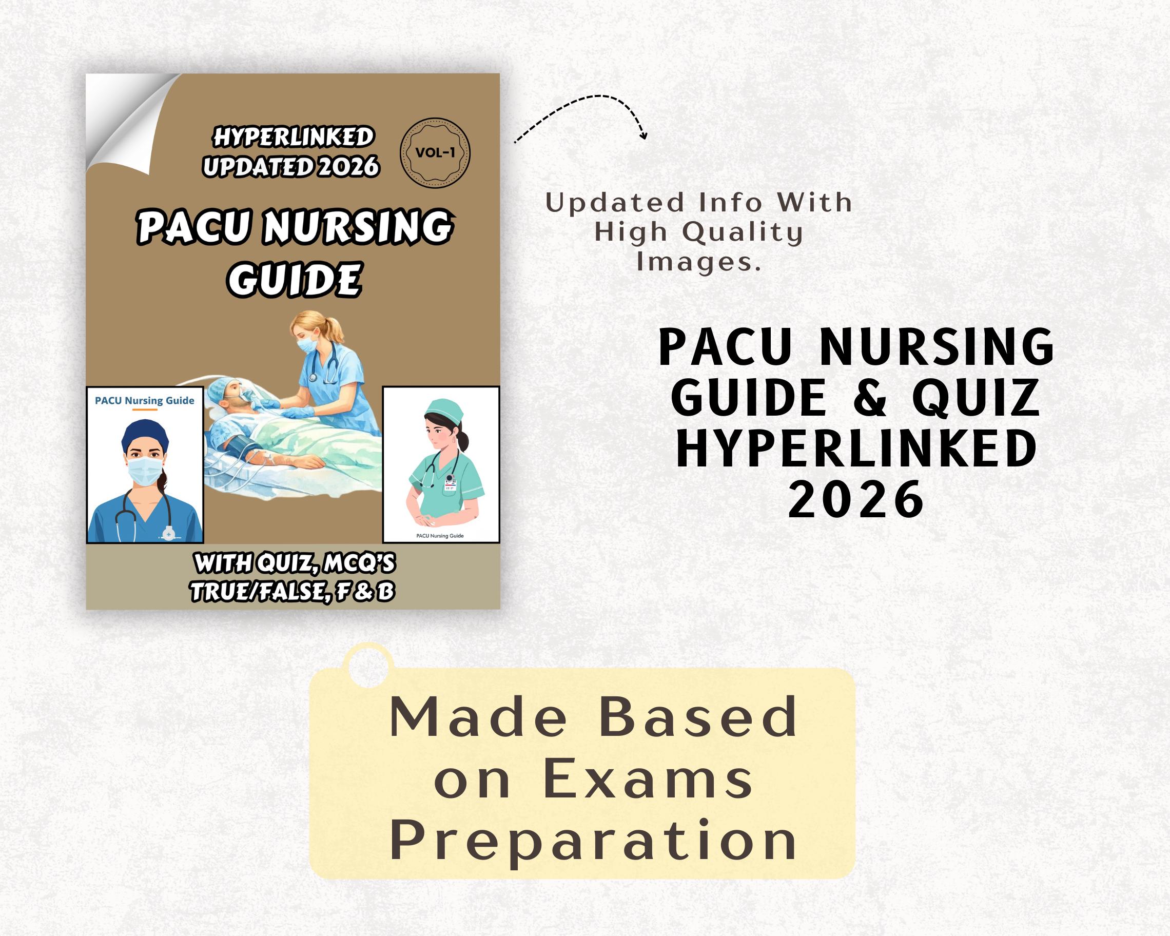 Pacu Checklist.pdf PACU Nursing Guide, Beginners & New Grad Nurse Charting Guide for ...