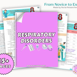 Respiratory System Notes, Respiratory Disorders, Med Surg, Nursing Study Guide, Nursing Bundle, Nursing Notes, Respiratory Therapy, RT Guide