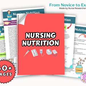 Pacchetto di appunti di nutrizione infermieristica definitiva 60+ PAGINE, appunti per studenti infermieristici, scuola infermieristica, appunti infermieristici, guida allo studio infermieristico, appunti infermieristici