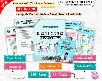 UPGRADED: Next Gen NCLEX 2026, 50+ Topics, 320+ Pages, Hyperlinked (Digital Downloads)