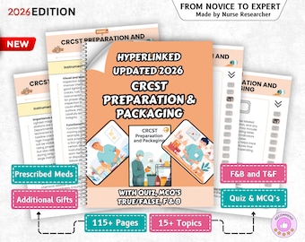 Complete CRCST Preparation and Packaging – 2026 Edition, Sterile Processing & SPD Study Notes, Surgical Instruments | CBSPD Tech Review