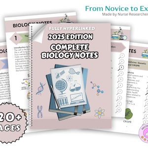 Hyperlinked Biology Notes 2024 perfect for students to Learn and Succeed in Your Exams, Made By Professional - 120+ Pages