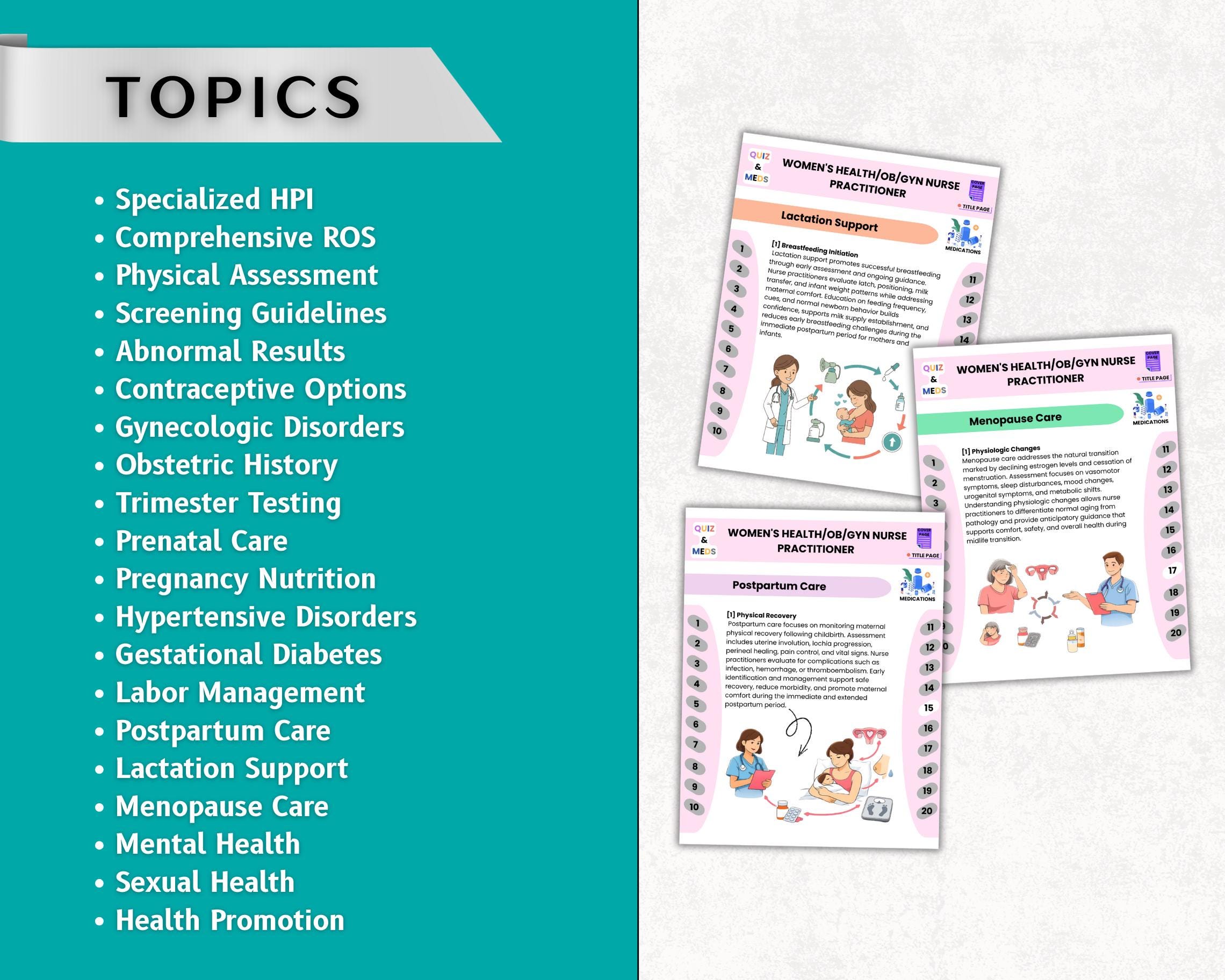 NP Women's Health OB Gyn Nurse Practitioner Quick Clinical Guide ...