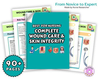 Skin Integrity and Wound Care | Nursing student study guide | Nursing study notes | Digital Download