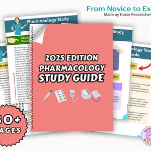 Pharmacology Study Guide Bundle 2025, Pharmacology Notes, Nursing Study Guides, Nclex Pharmacology, ATI Pharmacology, Nursing Bundle