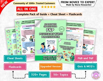 Fnp Mental Health Notes, FNP Study Guide, FNP Nervous System, Nurse Practitioner Clinical Guide and Notes Complete, FNP Psychiaatric