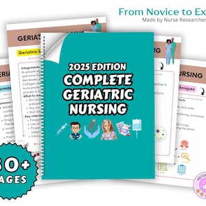 Geriatric Nursing Study Guide, Nursing School Notes, Nursing Notes, Nursing Bundle, Nursing Study Guide, Nurse Notes, Nursing Essentials