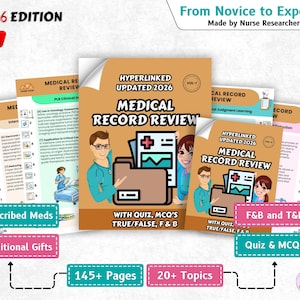 Studiegids voor medische dossiers, ontworpen om je te helpen Ace Nursing School - beknopt en uitgebreid