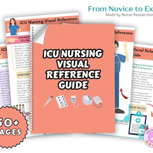 ICU Nursing Notes Bundle 2025, New Grad BSN, Student Nurse, Critical Care Cheat Sheets, Study Guide, CCRN