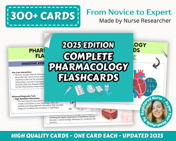 300+ Pharmacology Flashcards, Pharmacology Nursing, Pharmacology Notes, Nursing Notes, Digital + Printable Complete Pharmacology 2025