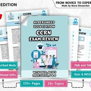 Repaso del examen CCRN, guía de estudio para enfermeros titulados (descarga digital)