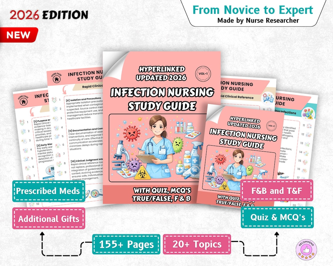 UPGRADED Infection Nursing Notes, Study Guide, Immunology, Hyperlinked ...