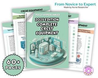 CRCST Equipment Hyperlinked, CRCST Study Guide, 9th Edition, Sterile Processing & Spd Study Notes, Surgical Instruments, CBSPD Tech Review
