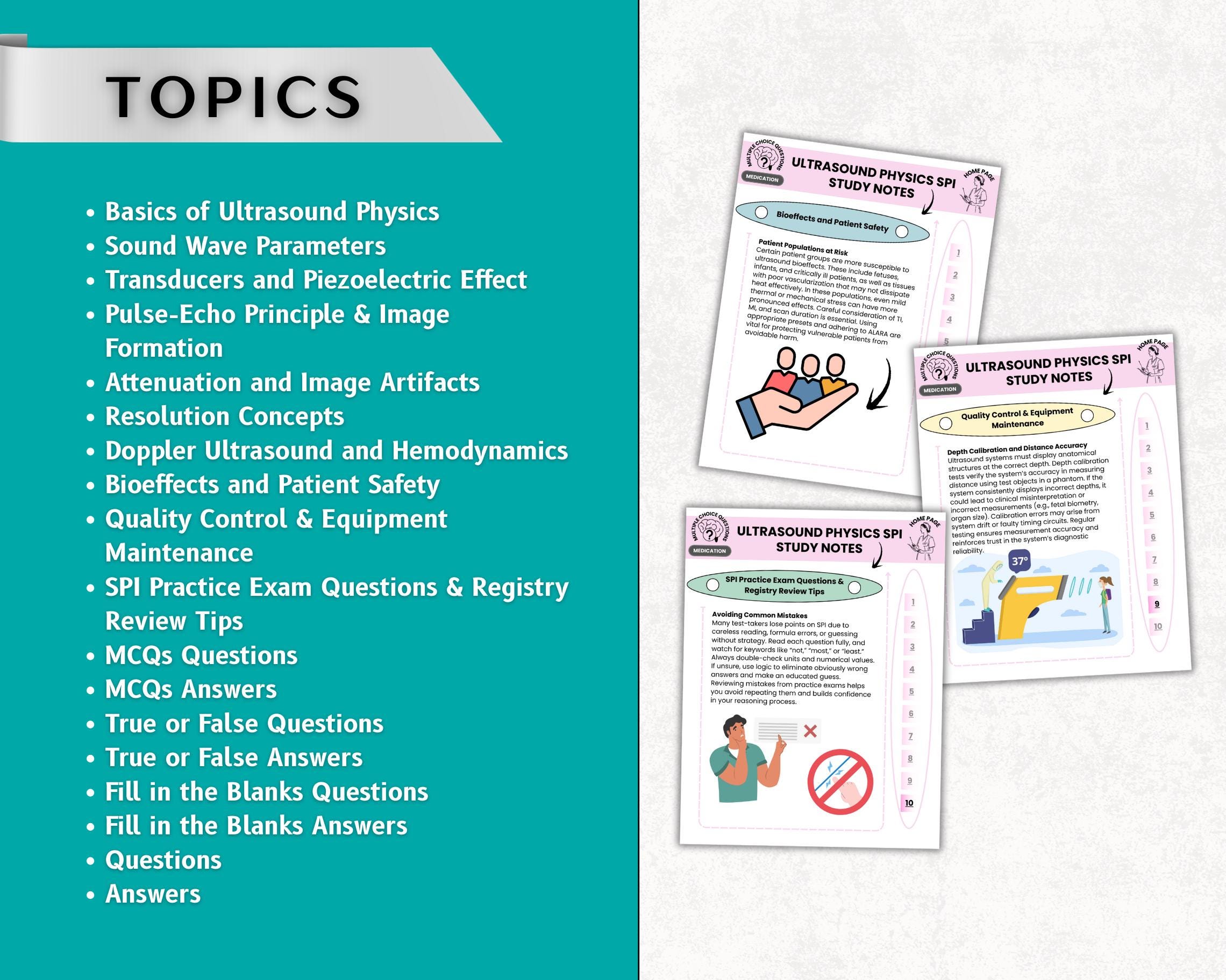 Spi Notes Ultrasound Physics SPI Study Notes, SPI Exam, Physics Question, Physics ...