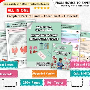 Pathophysiology Study Guide Bundle 290+ Pages, Pathophysiology Nursing, Nurse Notes, Nursing Bundle, Pathophysiology Notes, Nursing School