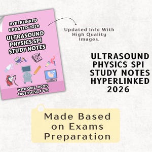 Spi Notes Ultrasound Physics SPI Study Notes, SPI Exam, Physics Question, Physics ...