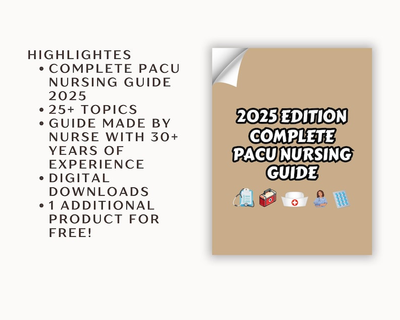 Pacu Checklist.pdf PACU Nursing Guide, Beginners & New Grad Nurse Charting Guide for ...