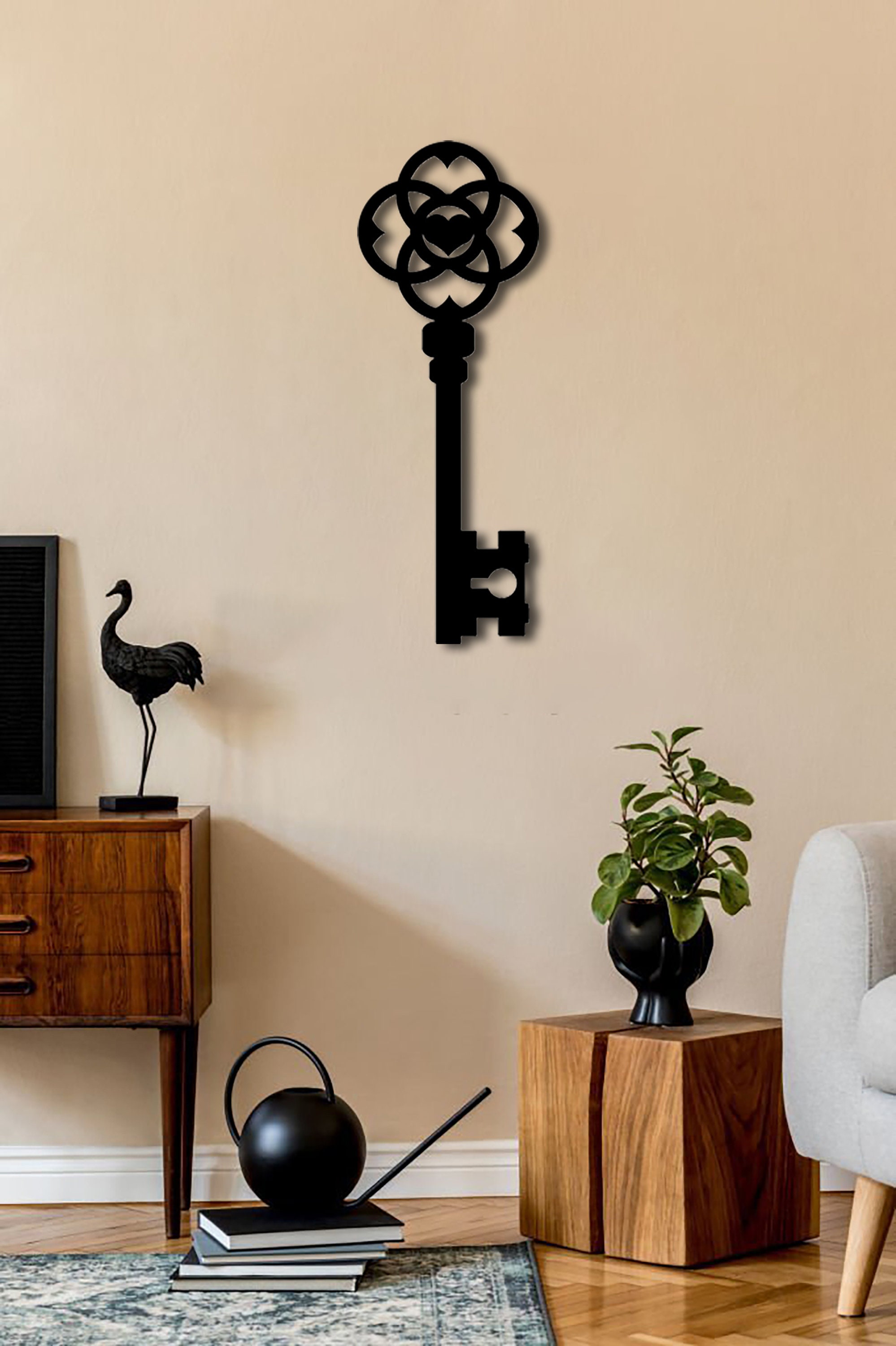 VINTAGE KEY Metal Wall Art, Vintage Key, Metal Wall Decor, Antique Key