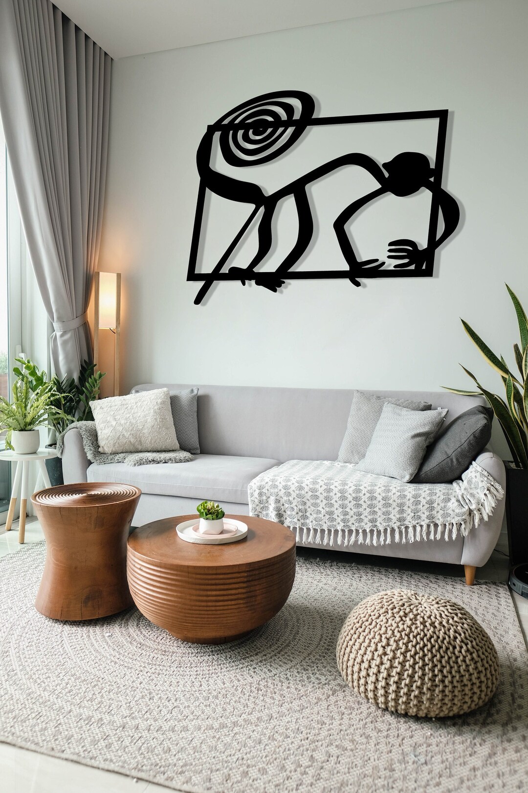 NAZCA LINES MONKEY Metal Wall Art Nazca Lines Wall Decor Etsy